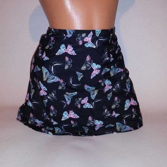 Victoria Secret PINK Swim Cover Up Skirt XXL 2X Black Butterfly Waist 36" Length - Picture 3 of 12